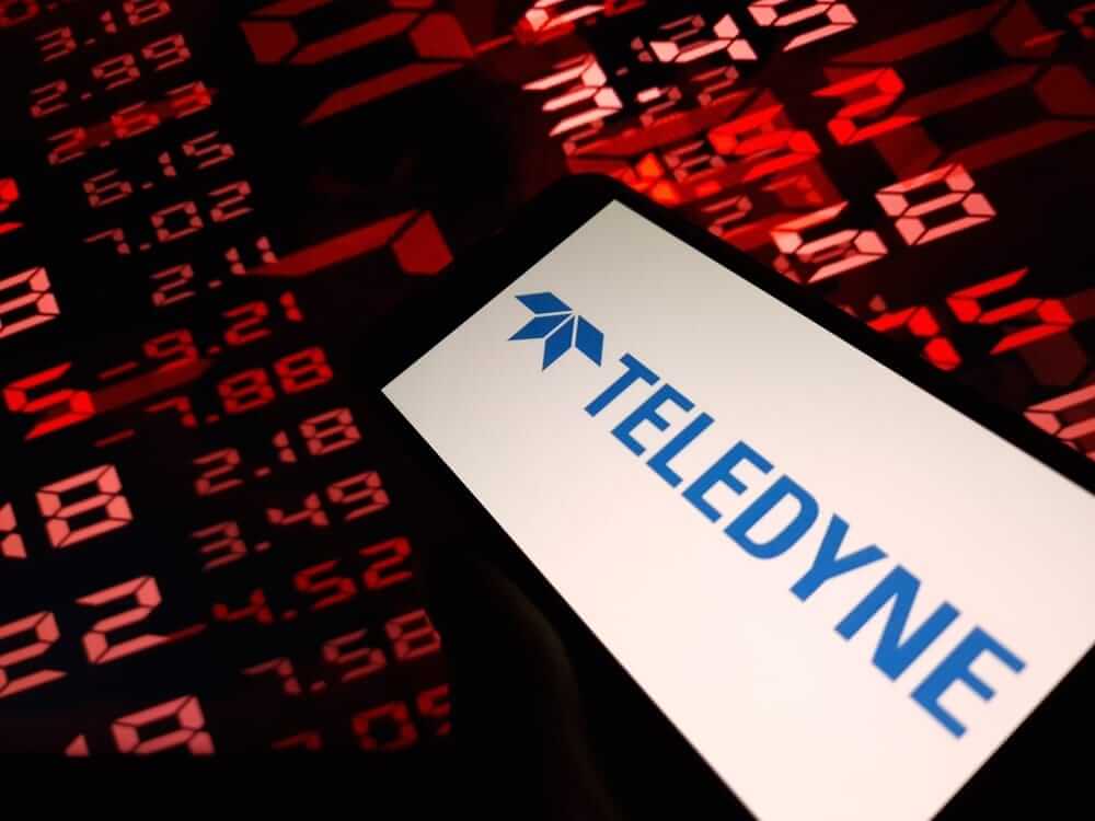 Teledyne Technologies Inc logo on website-by Piotr Swat via Shutterstock